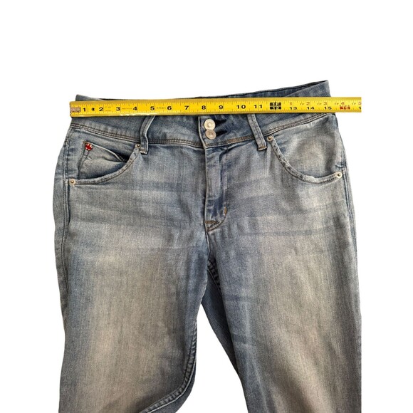 Hudson Jeans Light‎ Blue Cat Midrise Skinny Denim Stretch Step Hem Women's 28 - Picture 7 of 9